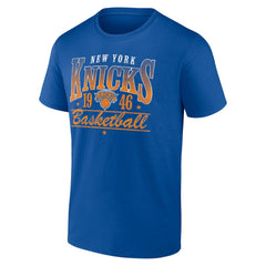 Blue New York Knicks Give And Go Play T-Shirt | NBA