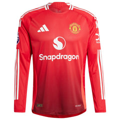 Manchester United 2024/25 Home Custom Long Sleeve Jersey