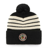 Chicago Blackhawks '47 Old Time Hockey Barn Cuffed Knit Hat with Pom - NHL Hats