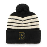 Boston Bruins '47 Old Time Hockey Barn Cuffed Knit Hat with Pom - NHL Hats