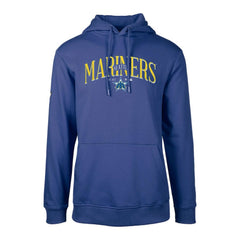 Seattle Mariners Levelwear Cooperstown Collection Podium Retro Spellout Pullover Hoodie - MLB Hoodies