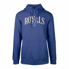 Kansas City Royals Levelwear Cooperstown Collection Podium Retro Spellout Pullover Hoodie - MLB Hoodies