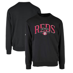 Cincinnati Reds Levelwear Zane Cooperstown Collection Retro Spellout Pullover Sweatshirt - MLB Pullover
