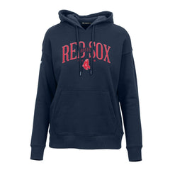 Boston Red Sox Levelwear Women's Adorn Cooperstown Collection Retro Spellout Pullover Hoodie - MLB Hoodies