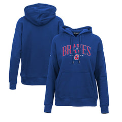 Atlanta Braves Levelwear Women's Adorn Cooperstown Collection Retro Spellout Pullover Hoodie - MLB Hoodies
