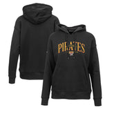 Pittsburgh Pirates Levelwear Women's Adorn Cooperstown Collection Retro Spellout Pullover Hoodie - MLB Hoodies