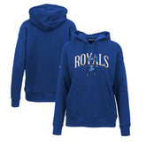 Kansas City Royals Levelwear Women's Adorn Cooperstown Collection Retro Spellout Pullover Hoodie - MLB Hoodies