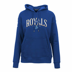 Kansas City Royals Levelwear Women's Adorn Cooperstown Collection Retro Spellout Pullover Hoodie - MLB Hoodies