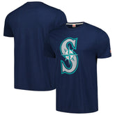 Seattle Mariners Homage Hand-Drawn Logo Tri-Blend T-Shirt - MLB T-shirts