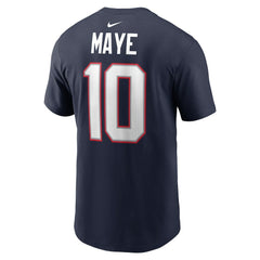 New England Patriots Drake Maye Name & Number T-Shirt | NFL Near me