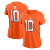 Denver Broncos Bo Nix Women's Name & Number T-Shirt | NFL On sale