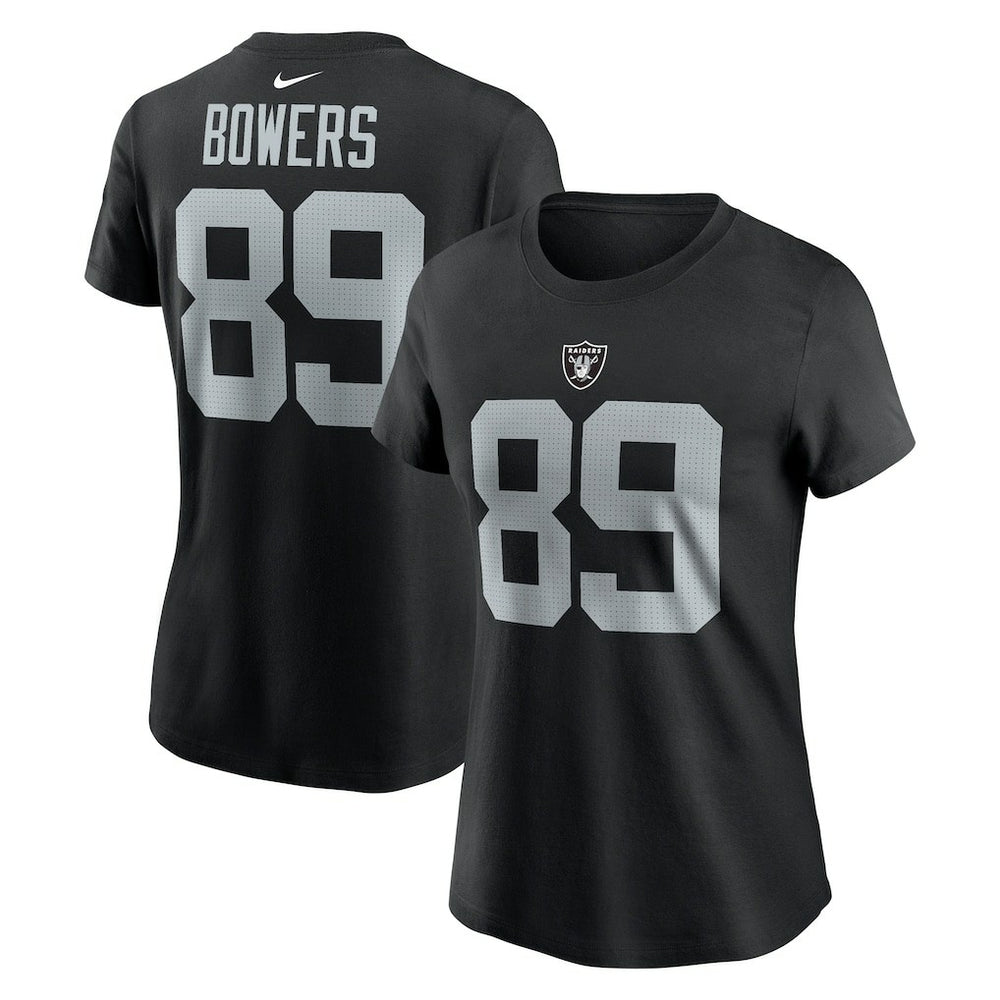Las Vegas Raiders Brock Bowers Women's Player Name & Number T-Shirt | NFL Outlet