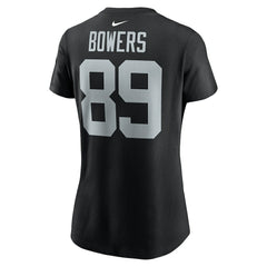 Las Vegas Raiders Brock Bowers Women's Player Name & Number T-Shirt | NFL Outlet