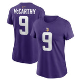 Minnesota Vikings J.J. McCarthy Women's Name & Number T-Shirt | NFL Sale