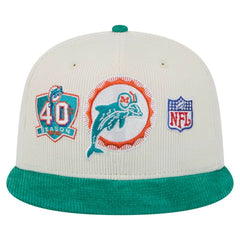 Miami Dolphins Throwback Corduroy 59FIFTY Fitted Hat | NFL Discount