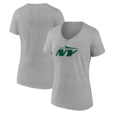 New York Jets Women's Secondary Logo V-Neck T-Shirt | NFL Online