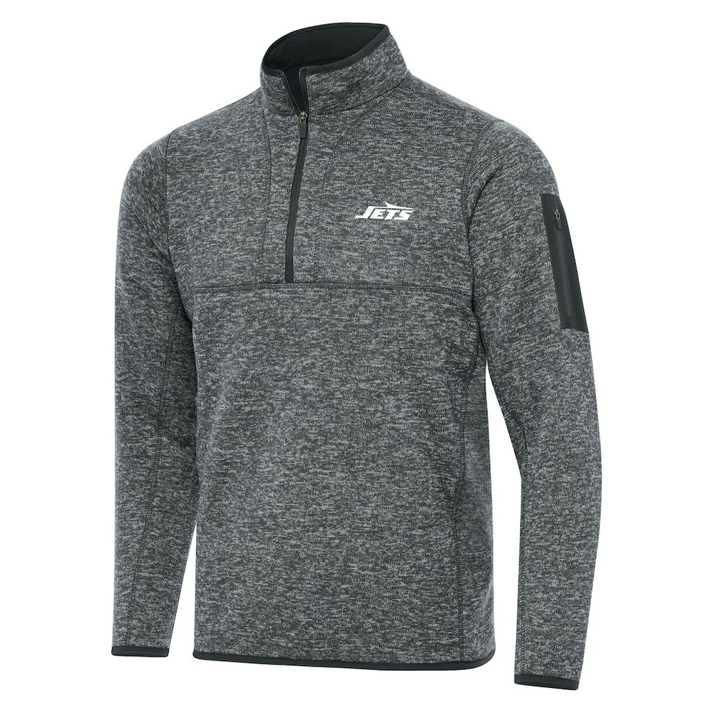 New York Jets Antigua Fortune Quarter-Zip Pullover Jacket | NFL New