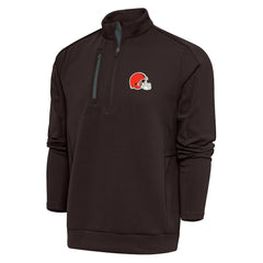 Cleveland Browns Antigua Generation Quarter-Zip Pullover Top | NFL New