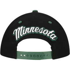 Minnesota Wild Mitchell & Ness Backside Script 2-Tone Pro Crown Adjustable Hat - NHL Hats