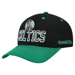 Black/Kelly Green Boston Celtics Backside Script 2-Tone Pro Crown Adjustable Hat | NBA