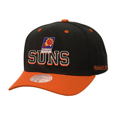 Black/Orange Phoenix Suns Backside Script Two-Tone Pro Crown Adjustable Hat | NBA