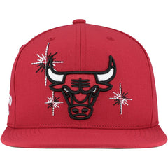 Red Chicago Bulls Starlight Snapback Hat | NBA