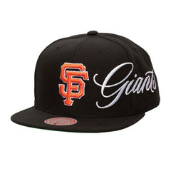San Francisco Giants Mitchell & Ness Just Don x MLB Lux Script Snapback Hat - MLB Hats