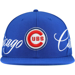 Chicago Cubs Mitchell & Ness Just Don x MLB Lux Script Snapback Hat - MLB Hats