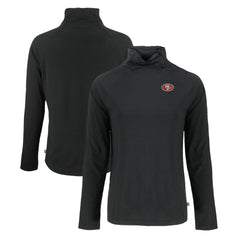 San Francisco 49ers Cutter & Buck Women's Coastline Epic Comfort Eco Recycled Funnel Neck Raglan Pullover Sweatshirt | NFL Online