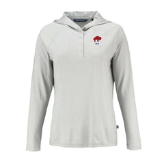 Buffalo Bills Cutter & Buck Women's Historic Coastline Epic Comfort Eco Recycled Raglan Pullover Hoodie | NFL Discount