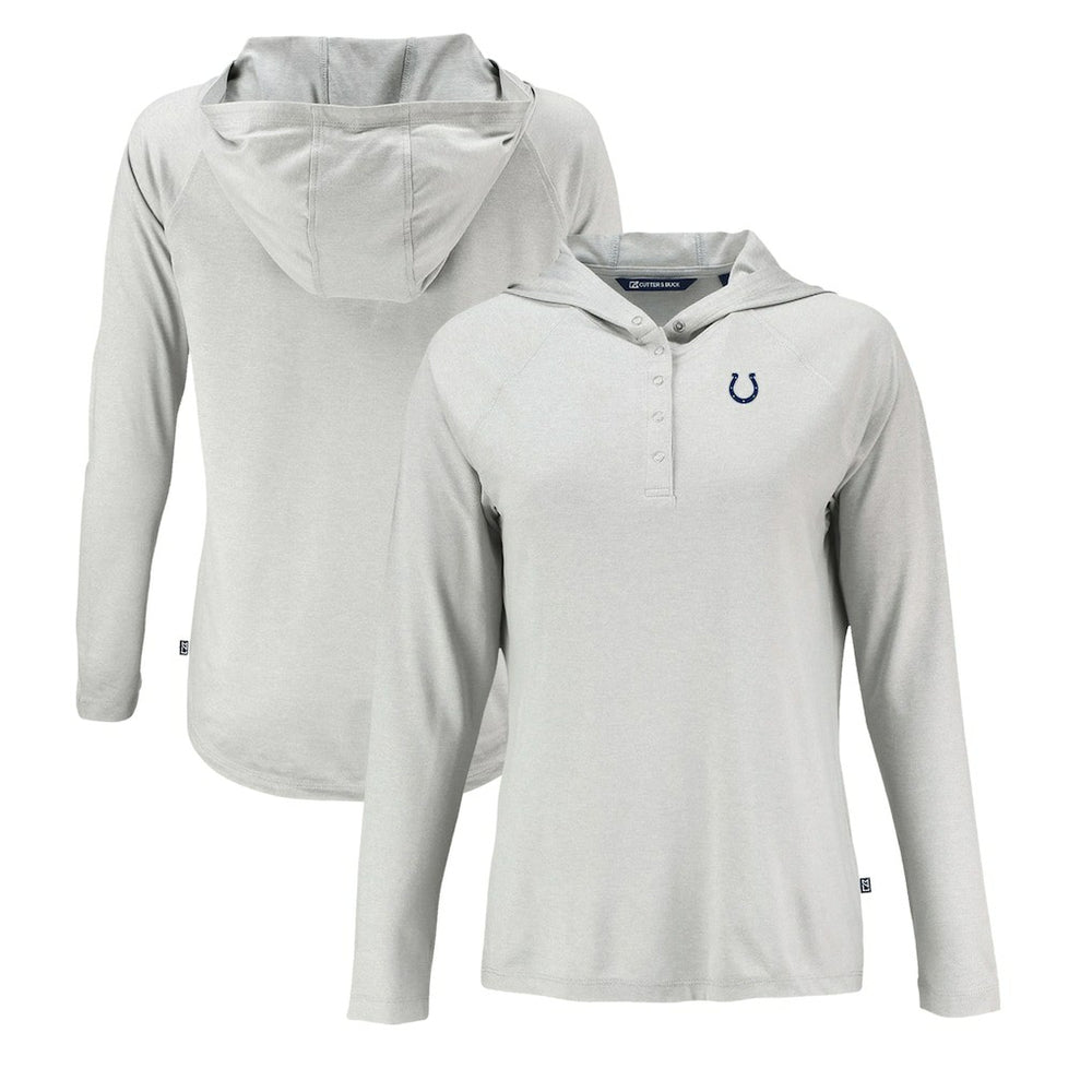 Indianapolis Colts Cutter & Buck Women's Coastline Epic Comfort Eco Recycled Raglan Pullover Hoodie | NFL Discount