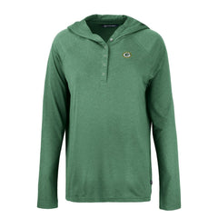 Green Bay Packers Cutter & Buck Women's Coastline Epic Comfort Eco Recycled Raglan Pullover Hoodie | NFL Sale