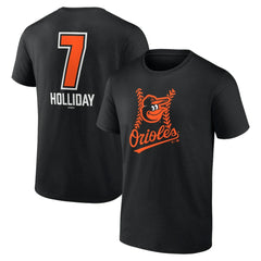 Jackson Holliday Baltimore Orioles Fastball Player Name & Number T-Shirt - MLB T-shirts