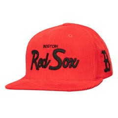 Mitchell & Ness Boston Red Sox Corduroy Snapback Hat - MLB Hats