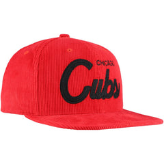 Mitchell & Ness Chicago Cubs Male Adult Corduroy Snapback Hat - MLB Hats