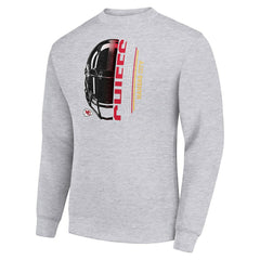 Kansas City Chiefs Starter Half Helmet Team Graphic Tri-Blend Fleece Pullover Sweatshirt | NFL On sale
