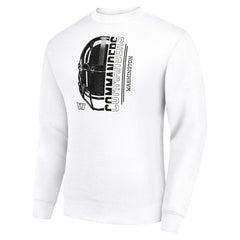 Washington Commanders Starter Half Helmet Team Graphic Tri-Blend Fleece Pullover Sweatshirt | NFL New