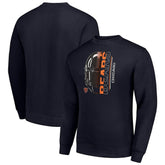 Chicago Bears Starter Half Helmet Team Graphic Tri-Blend Fleece Pullover Sweatshirt | NFL On sale