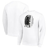 Chicago Bears Starter Half Helmet Team Graphic Tri-Blend Fleece Pullover Sweatshirt | NFL US
