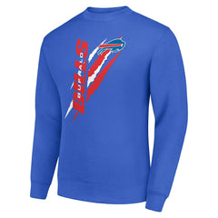 Buffalo Bills Starter Color Scratch Team Graphic Fleece Pullover Sweatshirt | NFL US