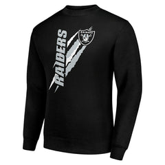 Las Vegas Raiders Starter Color Scratch Team Graphic Fleece Pullover Sweatshirt | NFL Online