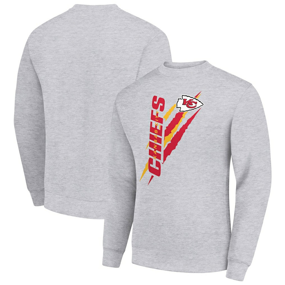 Kansas City Chiefs Starter Color Scratch Team Graphic Fleece Pullover Sweatshirt | NFL Discount