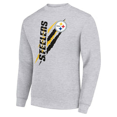 Pittsburgh Steelers Starter Color Scratch Team Graphic Fleece Pullover Sweatshirt | NFL Online