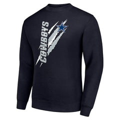 Dallas Cowboys Starter Color Scratch Team Graphic Fleece Pullover Sweatshirt | NFL US