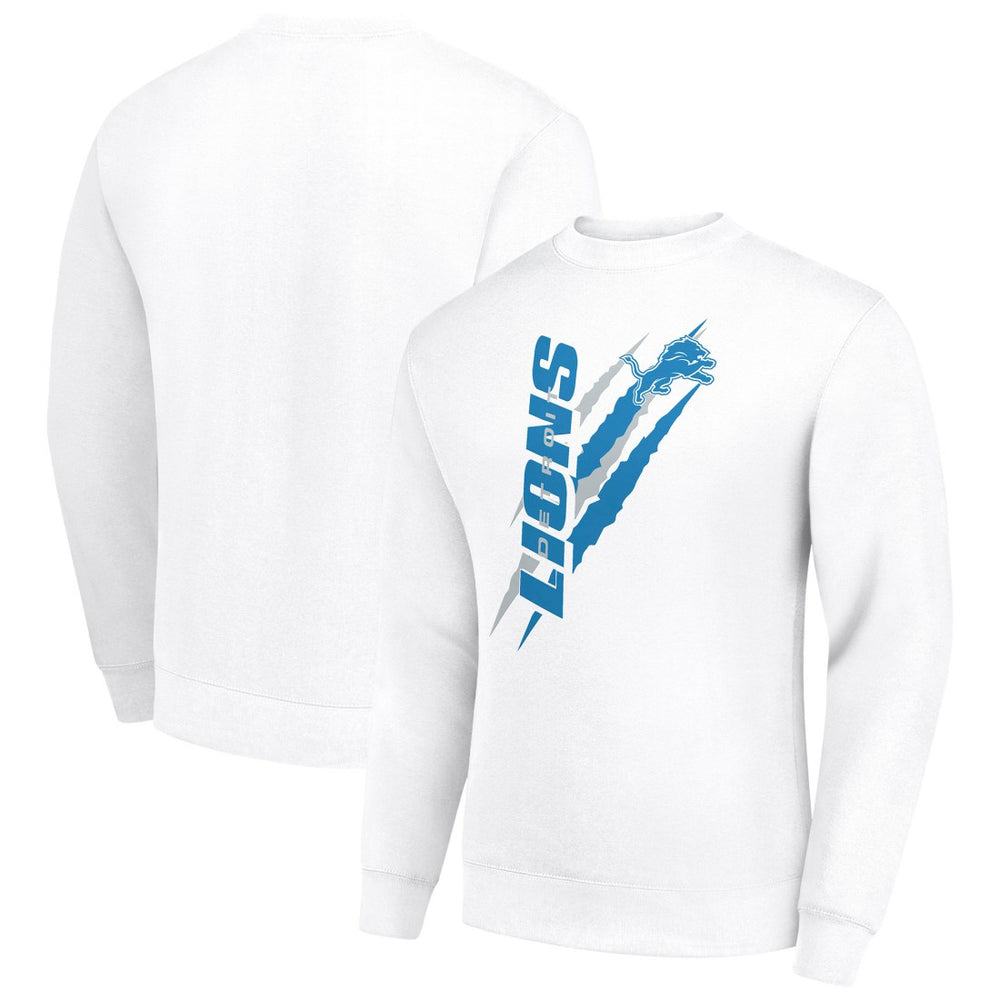 Detroit Lions Starter Color Scratch Team Graphic Fleece Pullover Sweatshirt | NFL Outlet