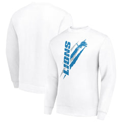 Detroit Lions Starter Color Scratch Team Graphic Fleece Pullover Sweatshirt | NFL Outlet