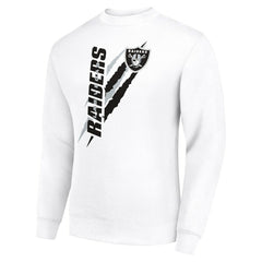 Las Vegas Raiders Starter Color Scratch Team Graphic Fleece Pullover Sweatshirt | NFL Online