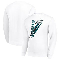 Philadelphia Eagles Starter Color Scratch Team Graphic Fleece Pullover Sweatshirt | NFL Discount