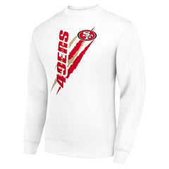 San Francisco 49ers Starter Color Scratch Team Graphic Fleece Pullover Sweatshirt | NFL Online