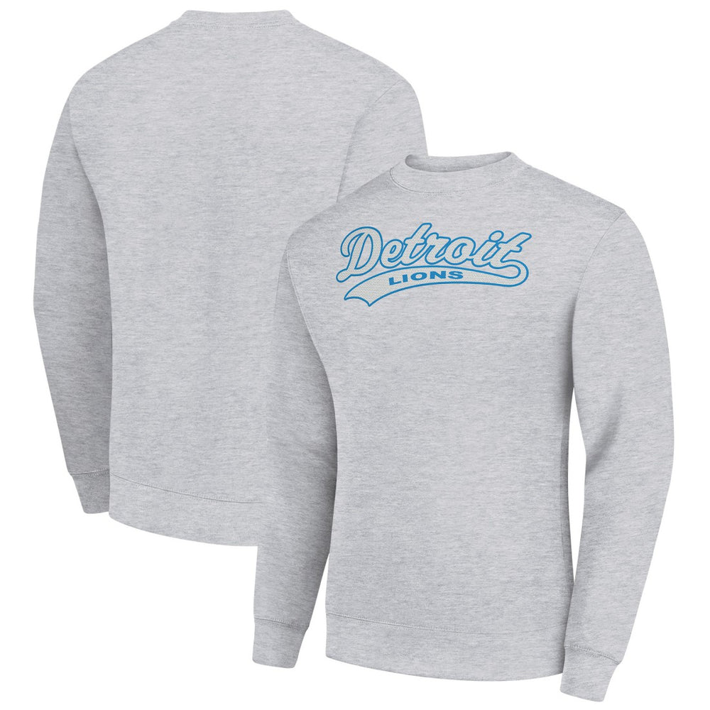 Detroit Lions Starter Tailsweep Team Graphic Tri-Blend Fleece Pullover Sweatshirt | NFL Online